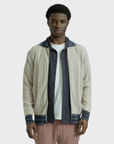 Far Afield Aleksey Cardigan - Horace Stripe - Sand-Men's Sweaters-Brooklyn-Vancouver-Yaletown-Canada