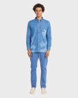 Pullin Dening Chino - Aqua-Men's Pants-Brooklyn-Vancouver-Yaletown-Canada