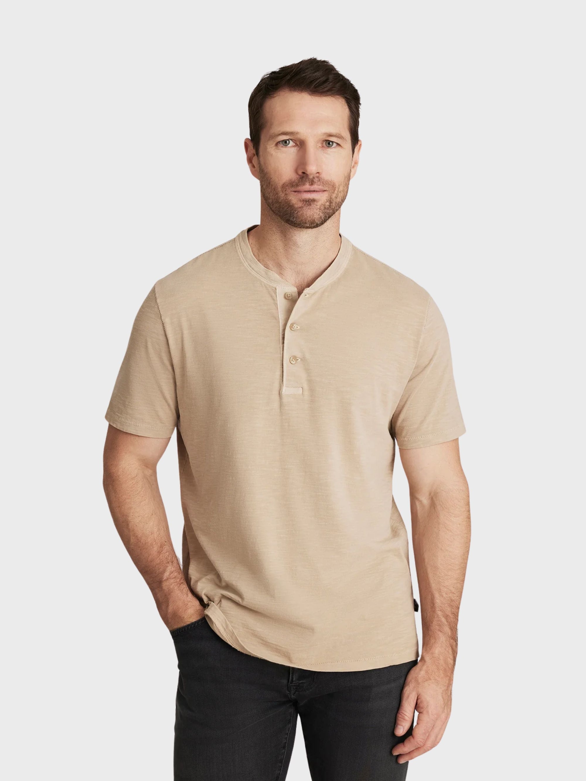 34 Heritage Slub Ss Henley Twill-Men's T-Shirts-Brooklyn-Vancouver-Yaletown-Canada