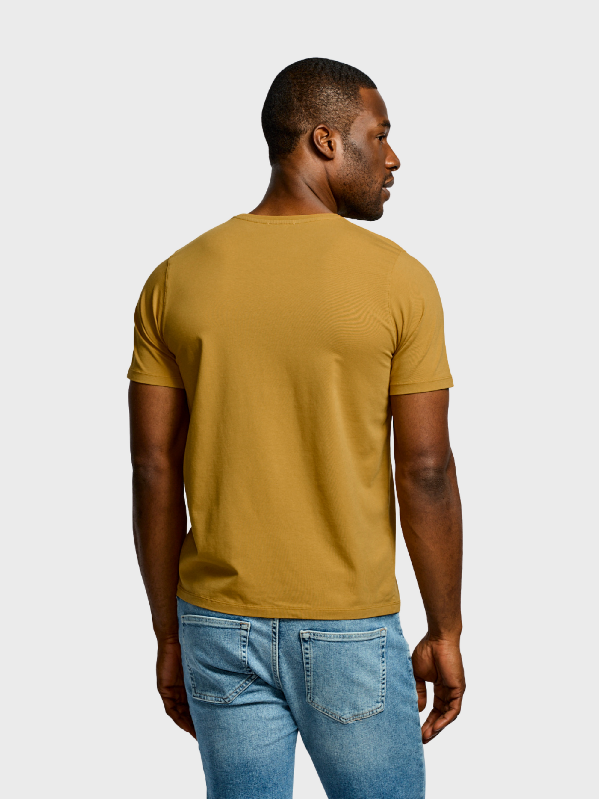 Easy Mondays Crew Neck Mustard-Men's T-Shirts-Brooklyn-Vancouver-Yaletown-Canada