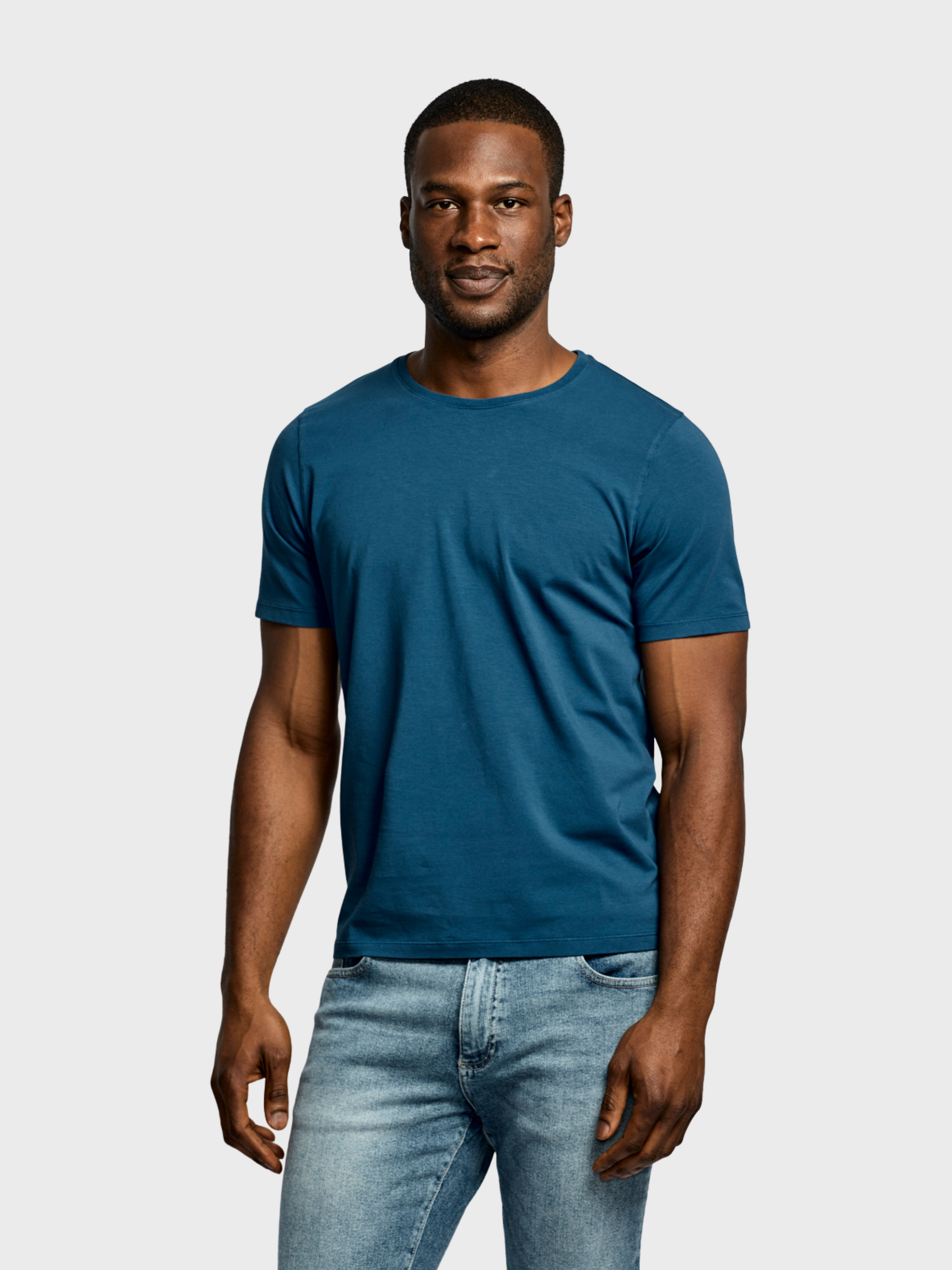 Easy Mondays Crew Neck Petrol-Men's T-Shirts-Brooklyn-Vancouver-Yaletown-Canada