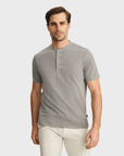 34 Heritage Slub Ss Henley Chiseled Stone-Men's T-Shirts-Brooklyn-Vancouver-Yaletown-Canada