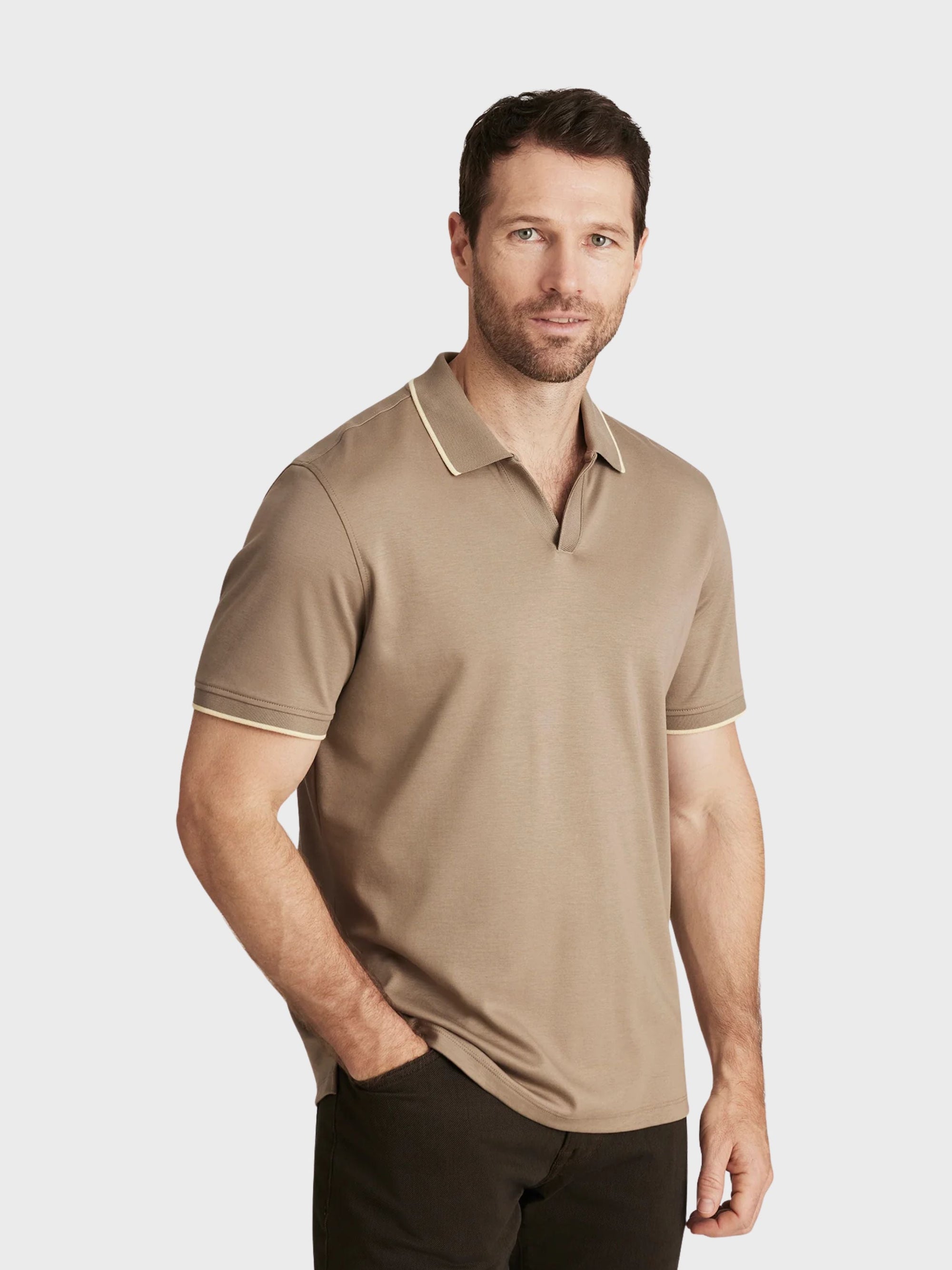 34 Heritage Riviera Polo Brindle-Men's T-Shirts-Brooklyn-Vancouver-Yaletown-Canada