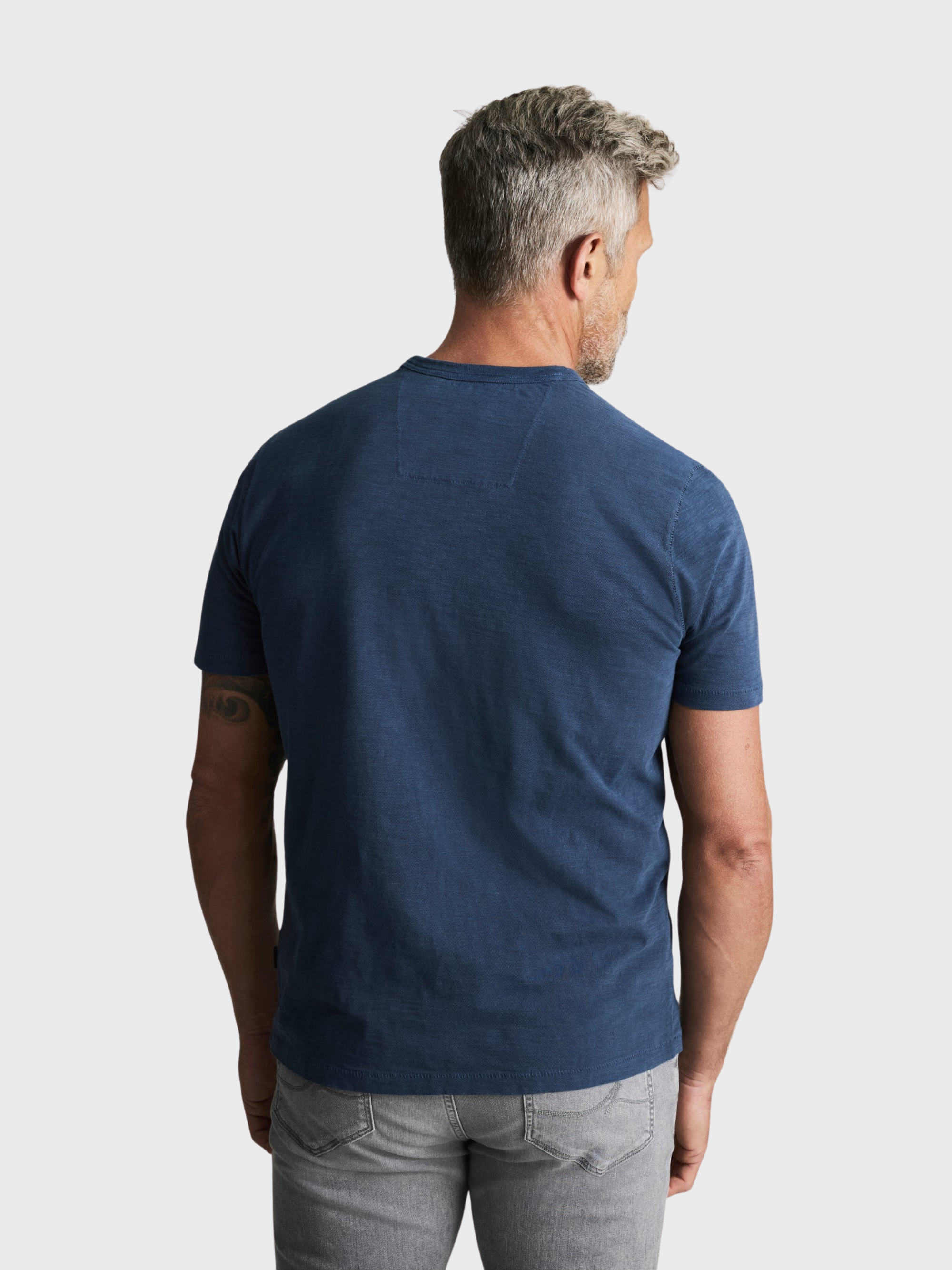34 Heritage Slub Crew Neck Tshirt Vintage Indigo-Men's T-Shirts-Brooklyn-Vancouver-Yaletown-Canada