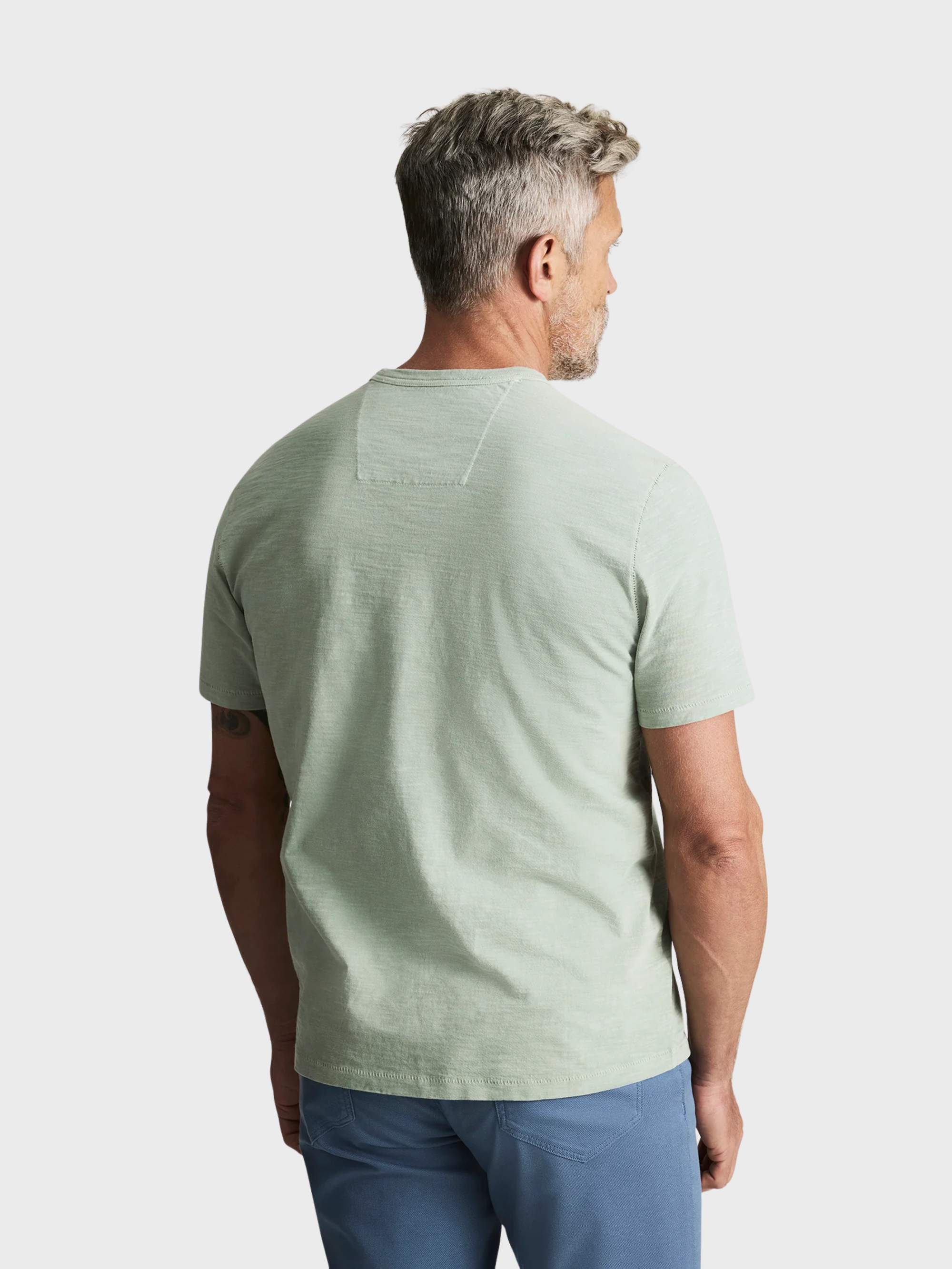 34 Heritage Slub Crew Neck Tshirt Iceberg Green-Men's T-Shirts-Brooklyn-Vancouver-Yaletown-Canada