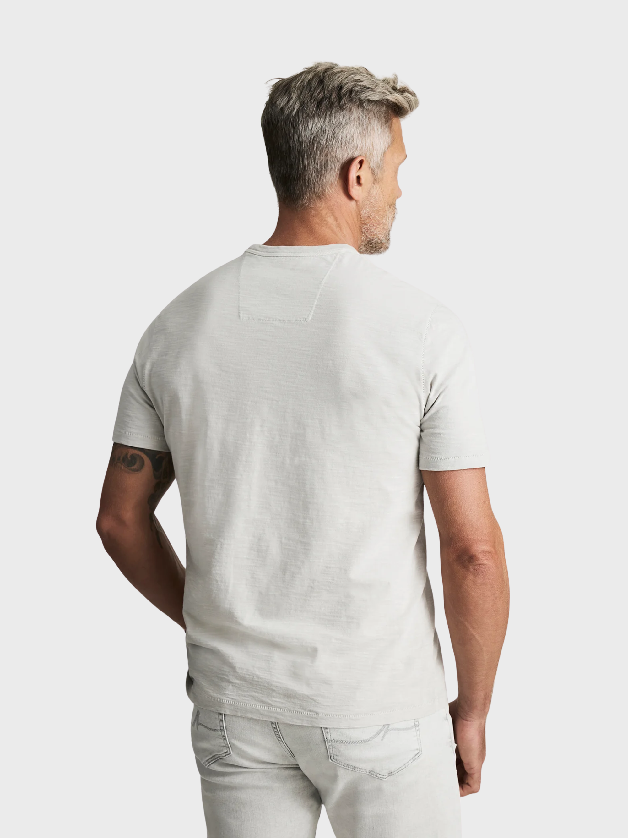 34 Heritage Slub Crew Neck Tshirt Glacier Gray-Men's T-Shirts-Brooklyn-Vancouver-Yaletown-Canada