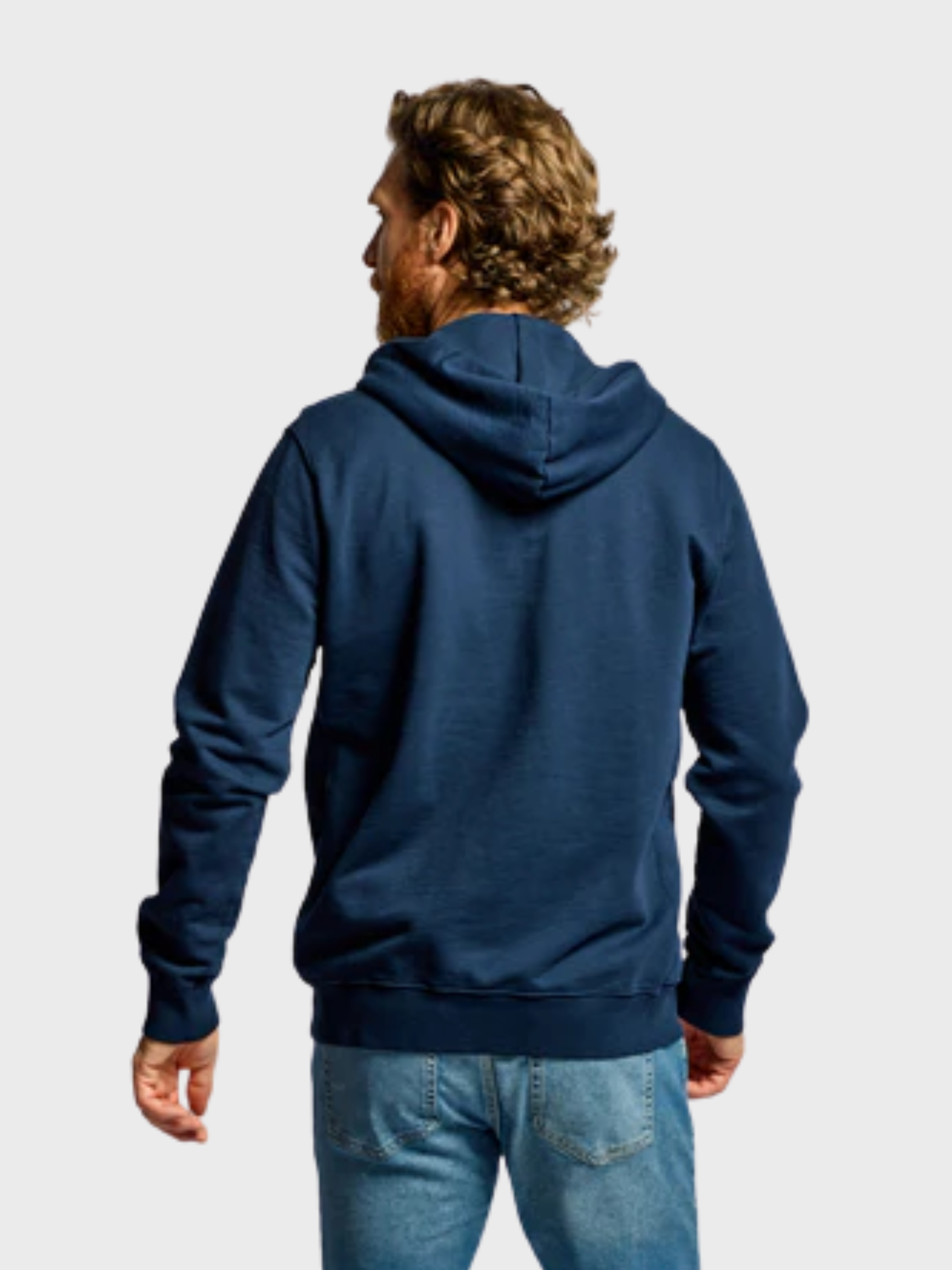 Easy Mondays Slub Cotton Zip Hoodie Navy-Men's Sweatshirts-Brooklyn-Vancouver-Yaletown-Canada