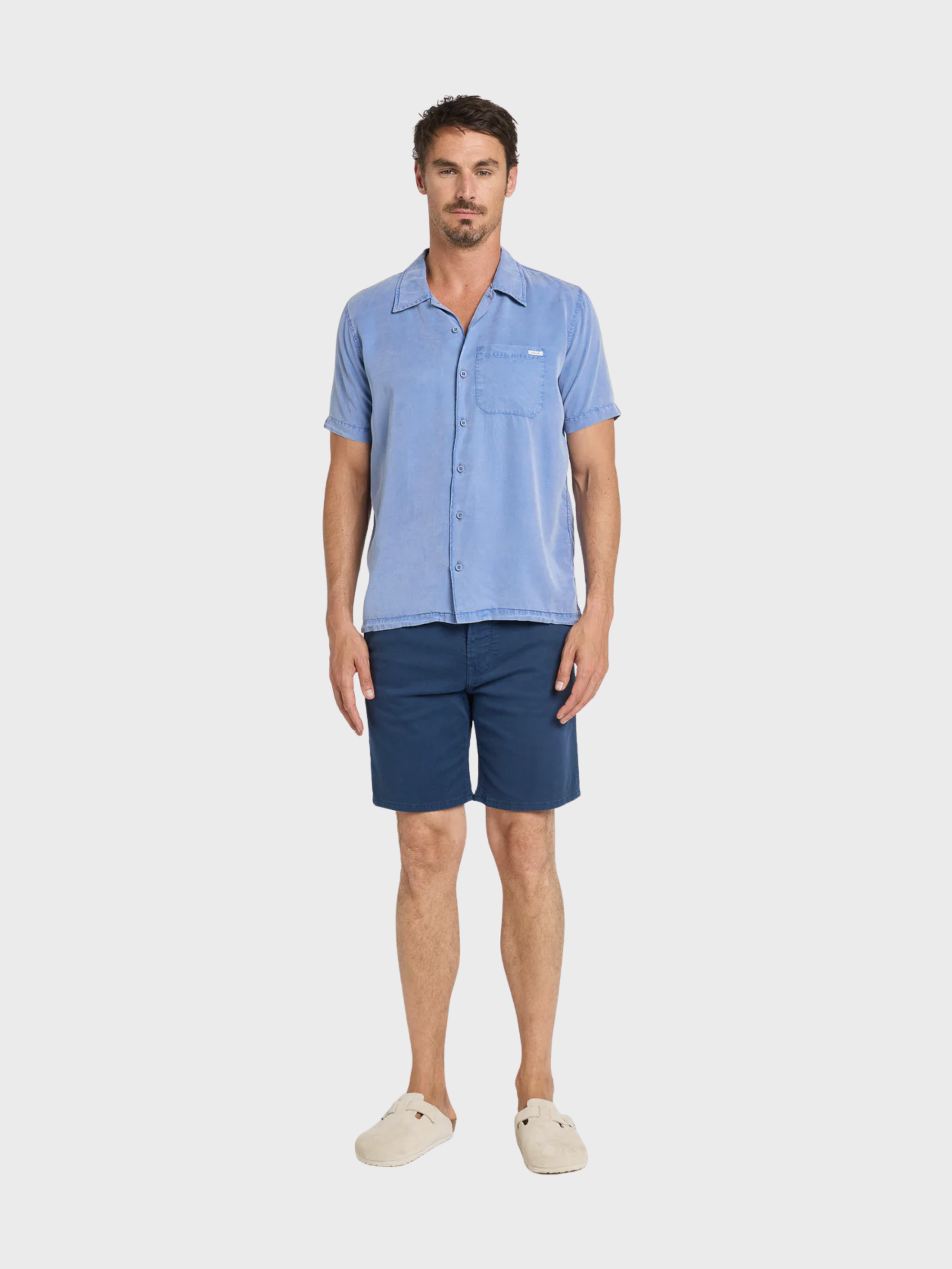 Pullin Dening Short Chino - Lagon-Men's Shorts-Brooklyn-Vancouver-Yaletown-Canada