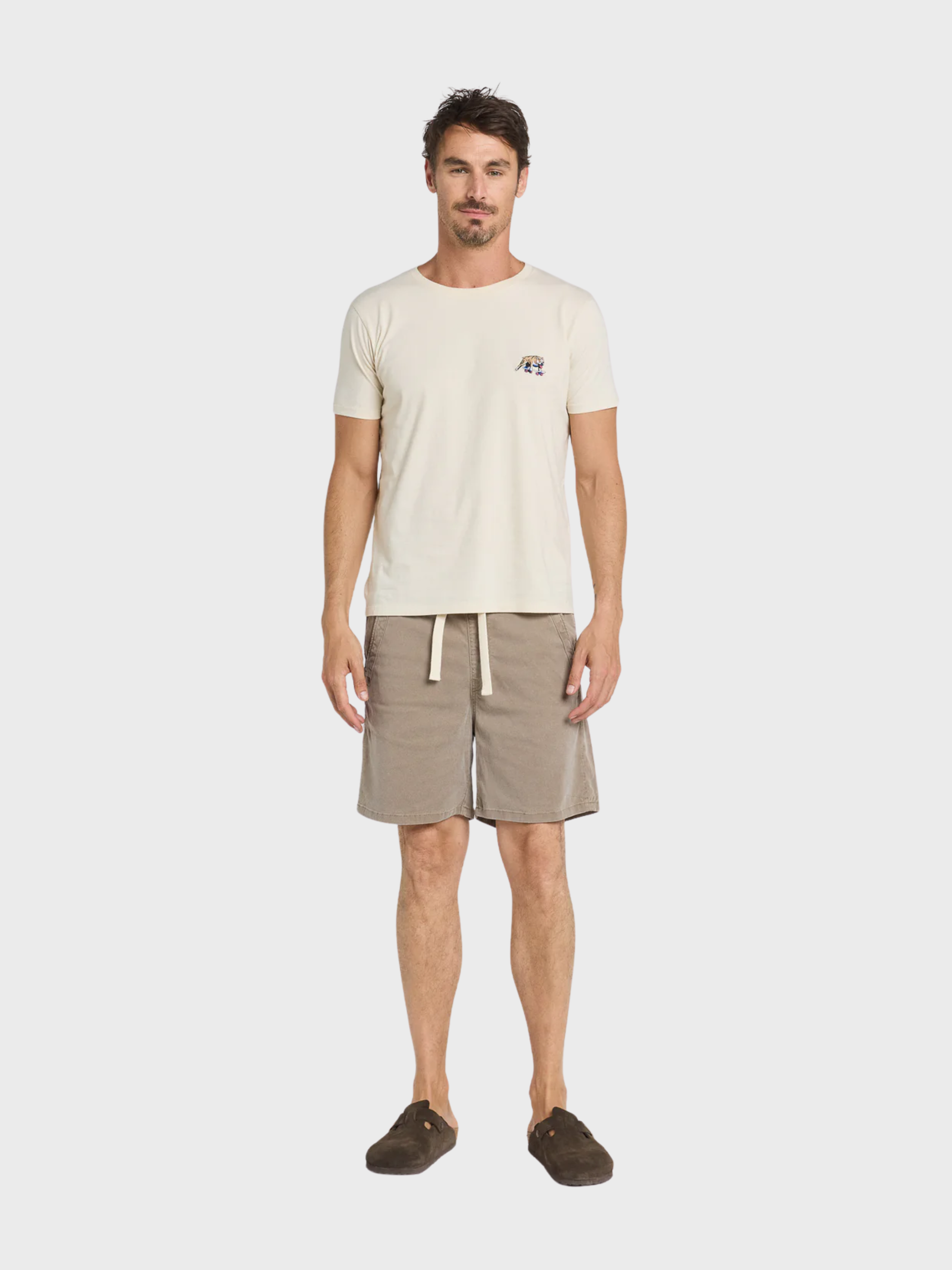 Pullin Dening Short Beach - Teak-Men's Shorts-Brooklyn-Vancouver-Yaletown-Canada