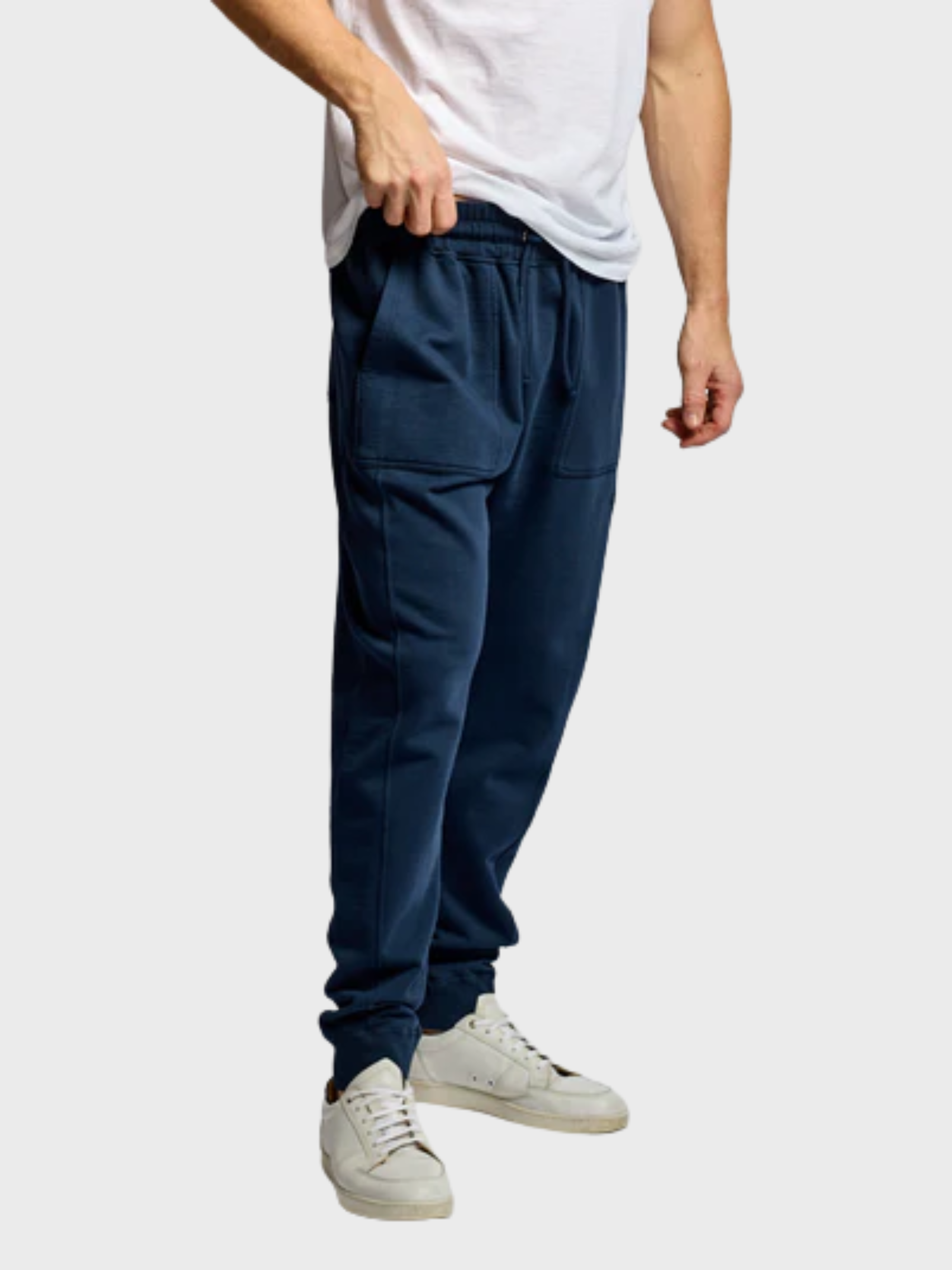 Easy Mondays Slub Cotton Sweat Pant Navy-Men's Pants-Brooklyn-Vancouver-Yaletown-Canada
