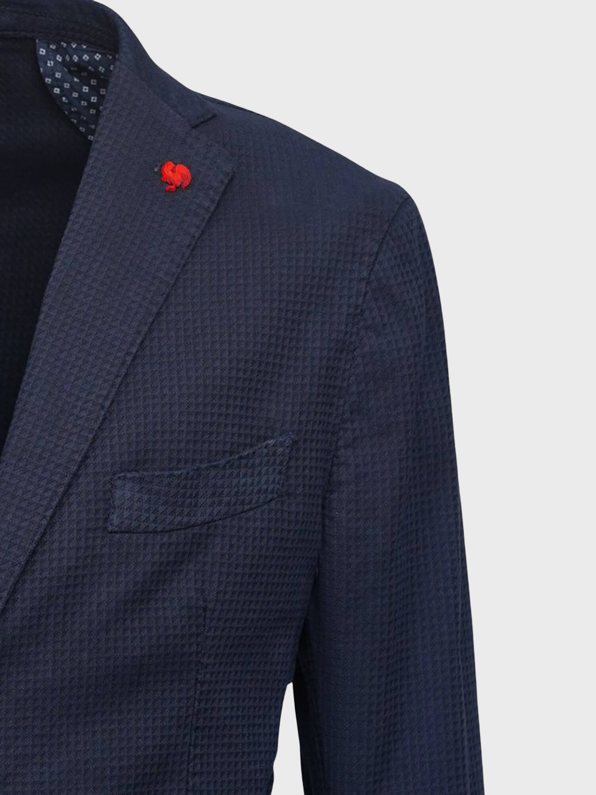 Jerry Key Corniola Herringbone - Navy-Men's Blazers-Brooklyn-Vancouver-Yaletown-Canada