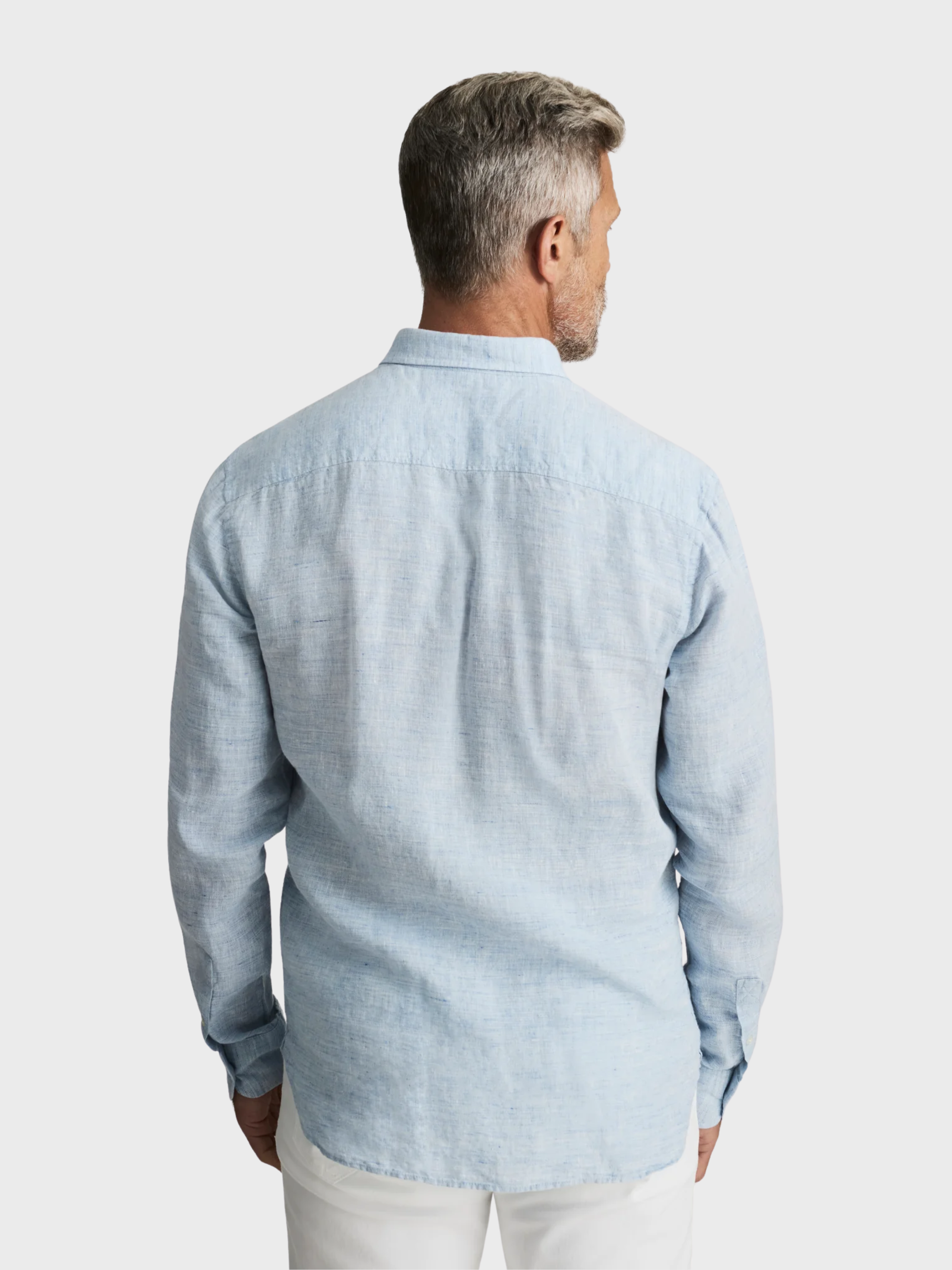 34 Heritage Linen Shirt Blue-Men's Shirts-Brooklyn-Vancouver-Yaletown-Canada