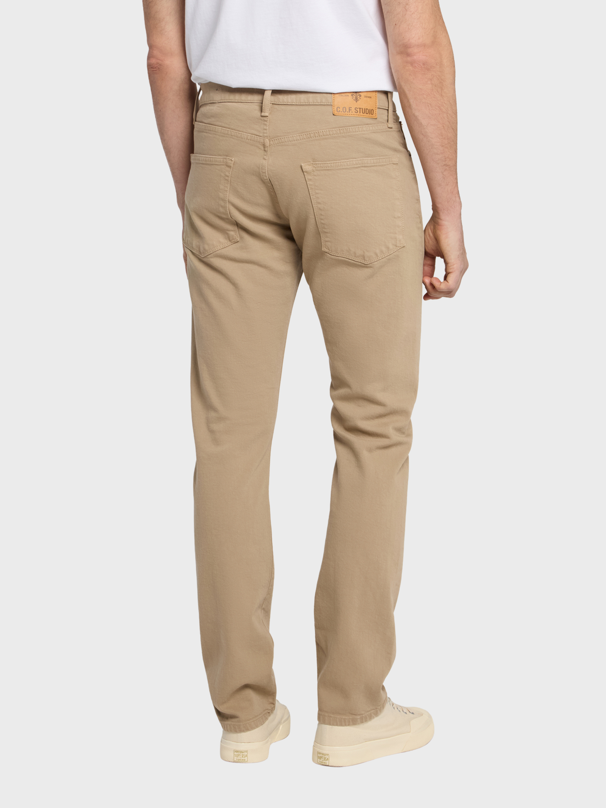 COF Studio M8 Straight Comfort Organic Ecru Beige-Men's Denim-Brooklyn-Vancouver-Yaletown-Canada