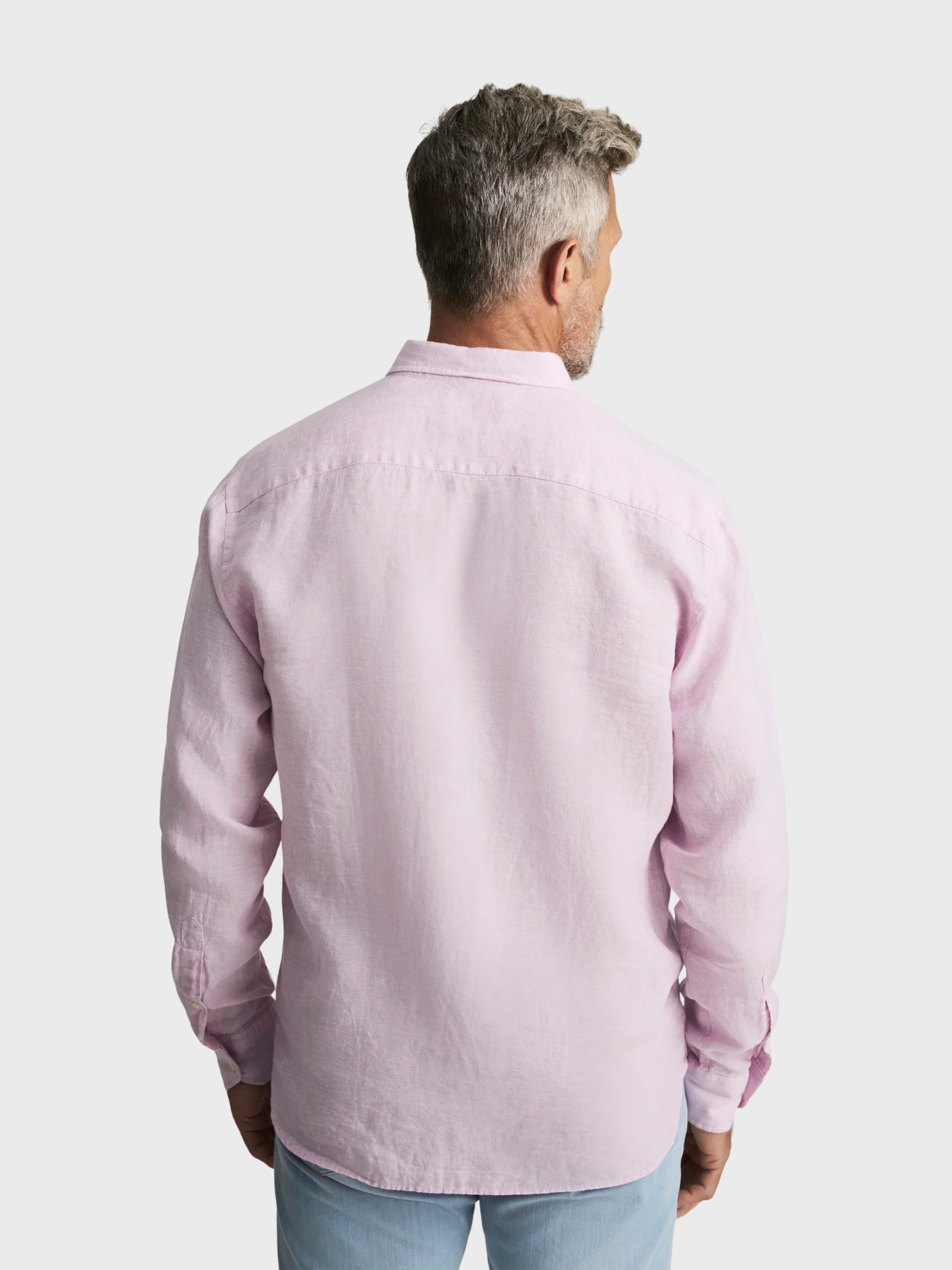 34 Heritage Linen Shirt Lilac-Men's Shirts-Brooklyn-Vancouver-Yaletown-Canada