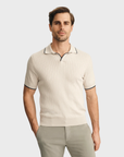 34 Heritage Polo Sweater Pure Cashmere-Men's Sweaters-Brooklyn-Vancouver-Yaletown-Canada