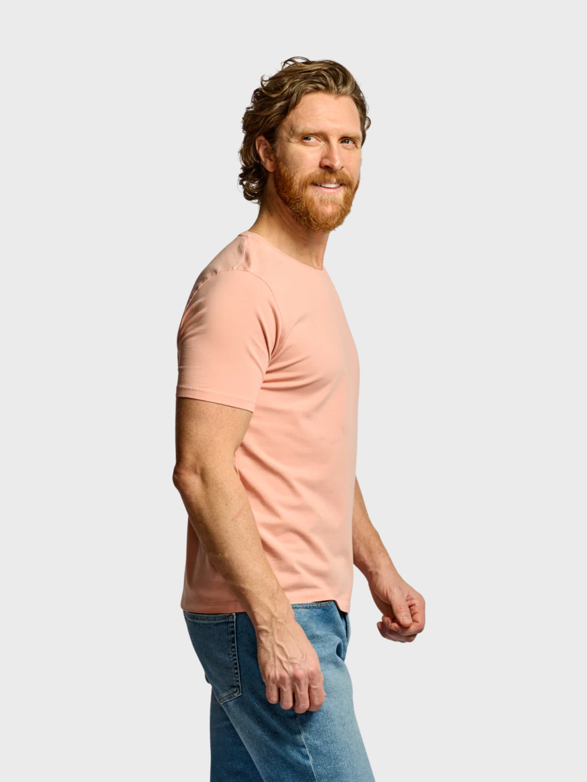 Easy Mondays Crew Neck T Rosewood-Men's T-Shirts-Brooklyn-Vancouver-Yaletown-Canada
