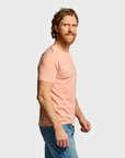 Easy Mondays Crew Neck T Rosewood-Men's T-Shirts-Brooklyn-Vancouver-Yaletown-Canada