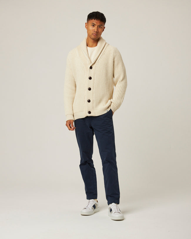 Peregrine Wilkinson Cardigan - Ecru-Men&#39;s Sweaters-Brooklyn-Vancouver-Yaletown-Canada