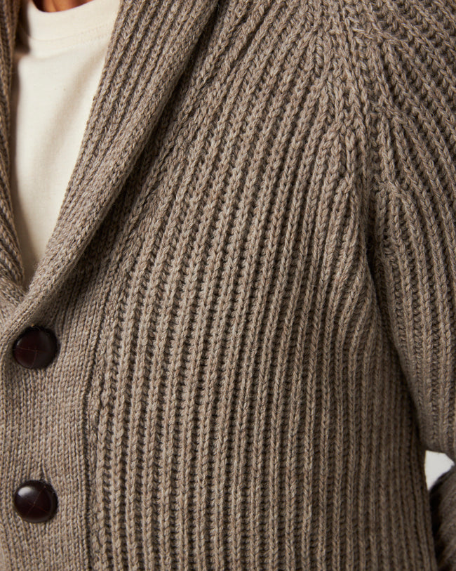 Peregrine Wilkinson Cardigan - Oak-Men&#39;s Sweaters-Brooklyn-Vancouver-Yaletown-Canada