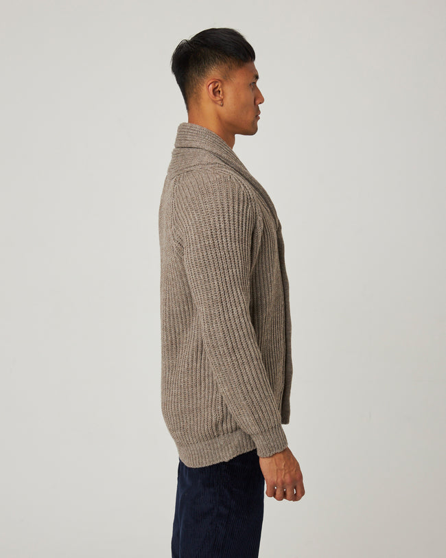 Peregrine Wilkinson Cardigan - Oak-Men&#39;s Sweaters-Brooklyn-Vancouver-Yaletown-Canada