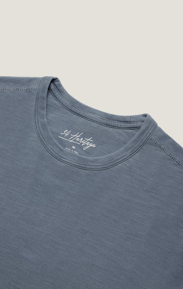 34 Heritage Slub Crew Neck Tshirt Vintage Blue-Men&#39;s T-Shirts-Brooklyn-Vancouver-Yaletown-Canada