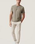 34 Heritage Slub SS Henley Pastel Olive-Men's T-Shirts-Brooklyn-Vancouver-Yaletown-Canada