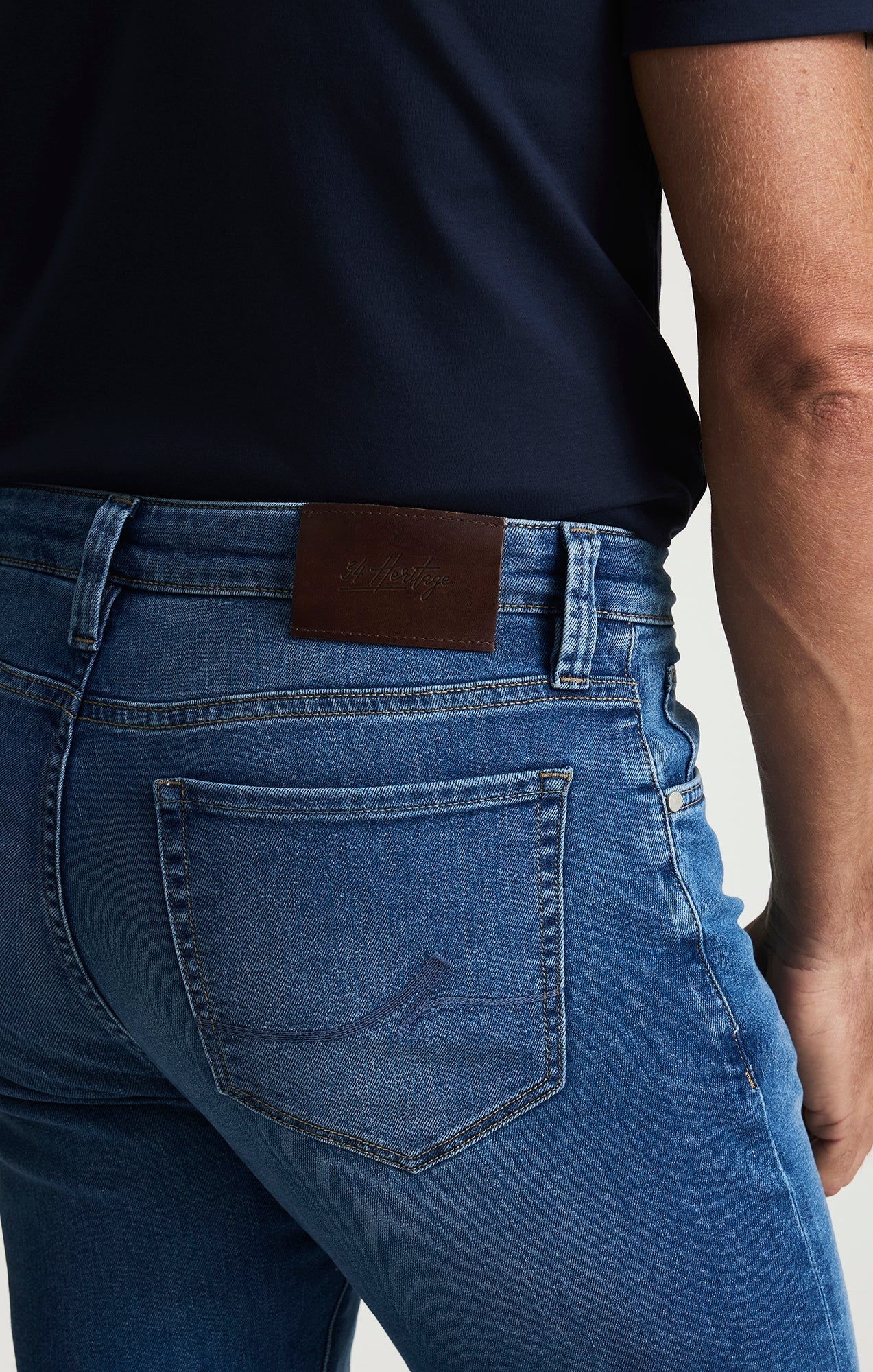 34 Heritage Courage Mid Brushed Aerodenim-Men's Pants-Brooklyn-Vancouver-Yaletown-Canada