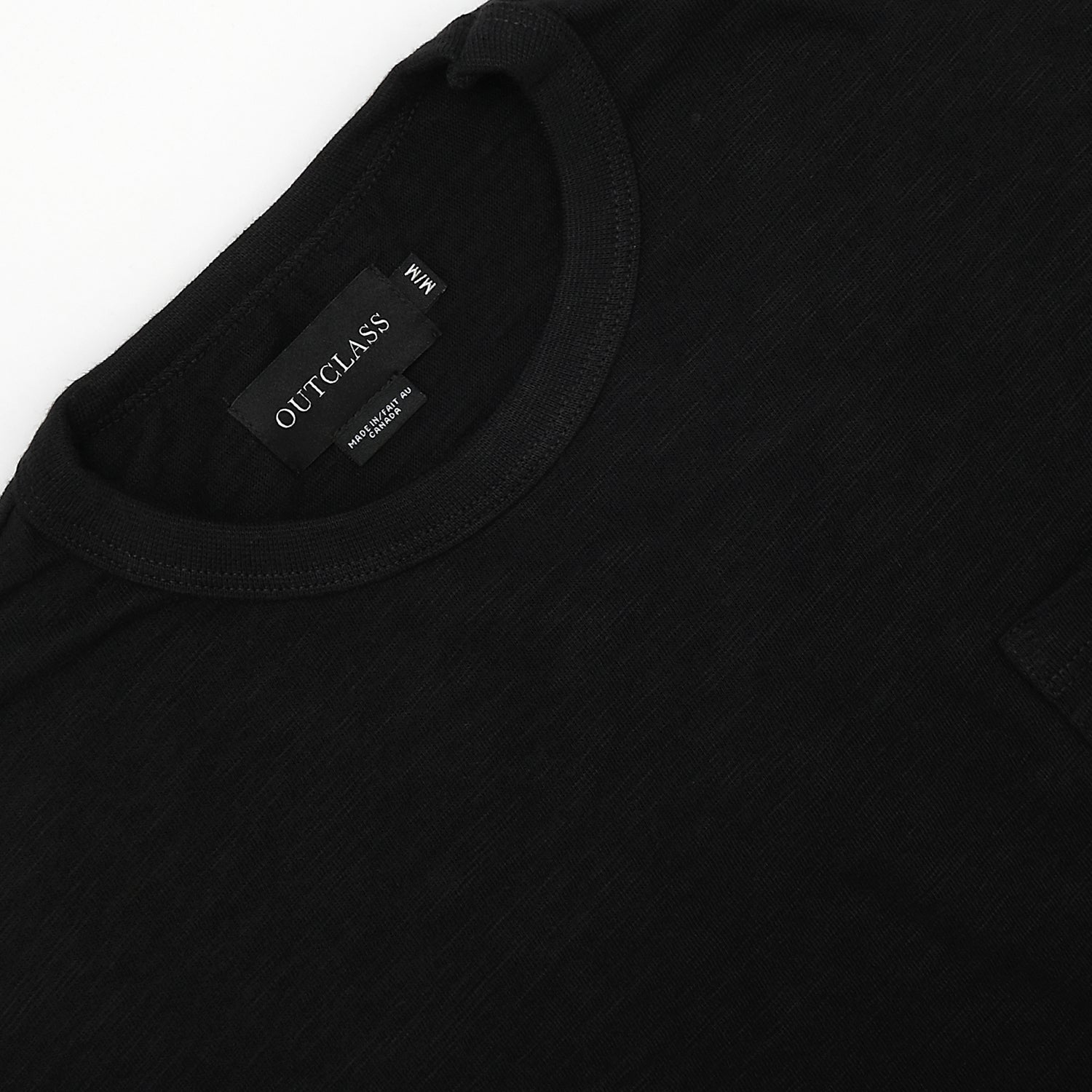 Outclass Double Slub L/S Pocket T-Shirt - Black-Men&#39;s T-Shirts-Brooklyn-Vancouver-Yaletown-Canada