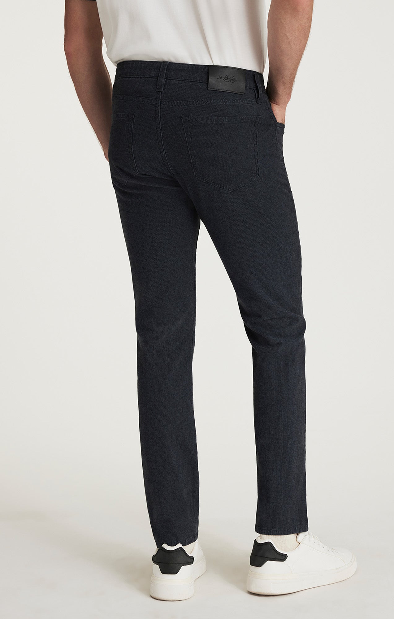 34 Heritage Courage Pant Navy Herringbone-Men's Pants-Brooklyn-Vancouver-Yaletown-Canada