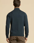 Aeronautica Militare Half Zip Sweater - Navy-Men's Sweaters-Brooklyn-Vancouver-Yaletown-Canada