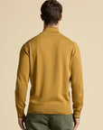 Aeronautica Militare Half Zip Sweater - Yellow Curry-Men's Sweaters-Brooklyn-Vancouver-Yaletown-Canada