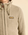 Aeronautica Militare Full Zip Hooded Sweater - Hazelnut-Men's Sweaters-Brooklyn-Vancouver-Yaletown-Canada