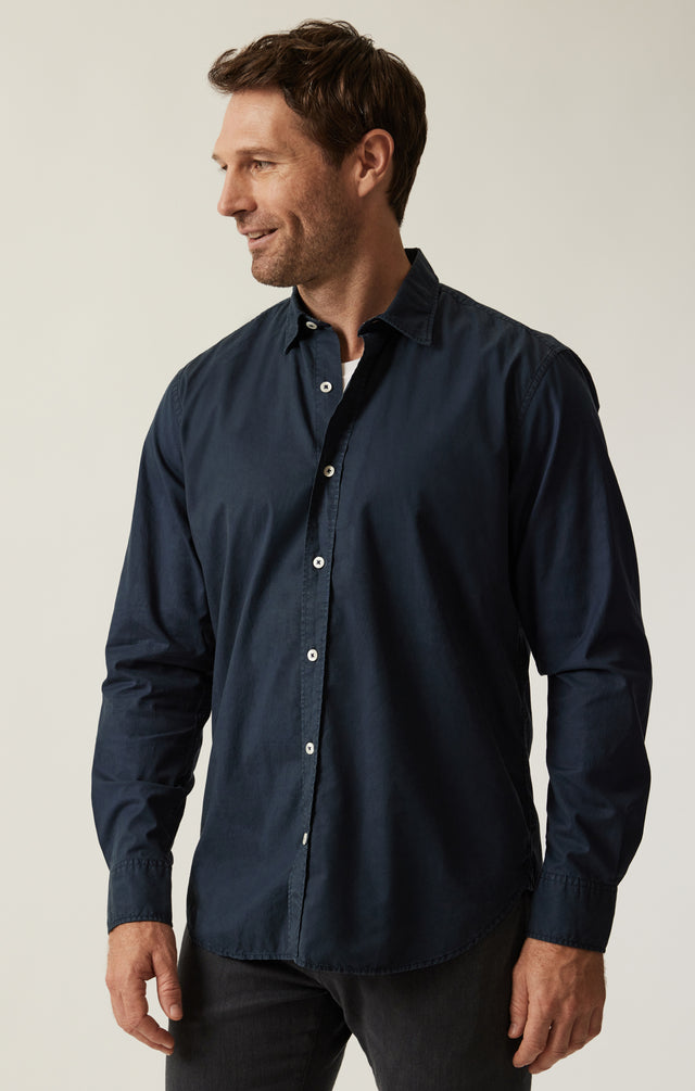 34 Heritage Shirt Luxe Twill - Dress Blues-Men&#39;s Shirts-Brooklyn-Vancouver-Yaletown-Canada