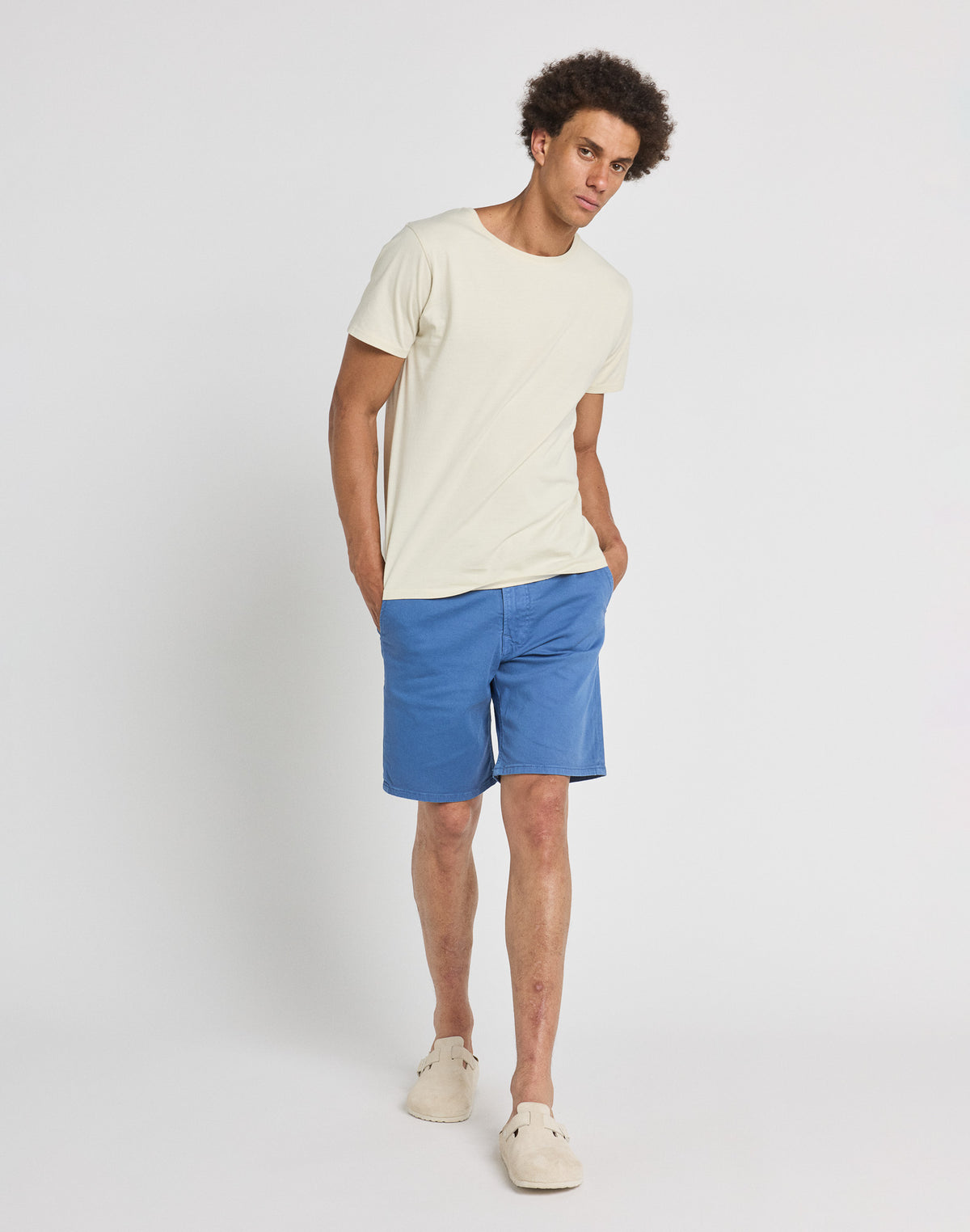 Pullin Dening Short Chino - Aqua-Men's Shorts-Brooklyn-Vancouver-Yaletown-Canada