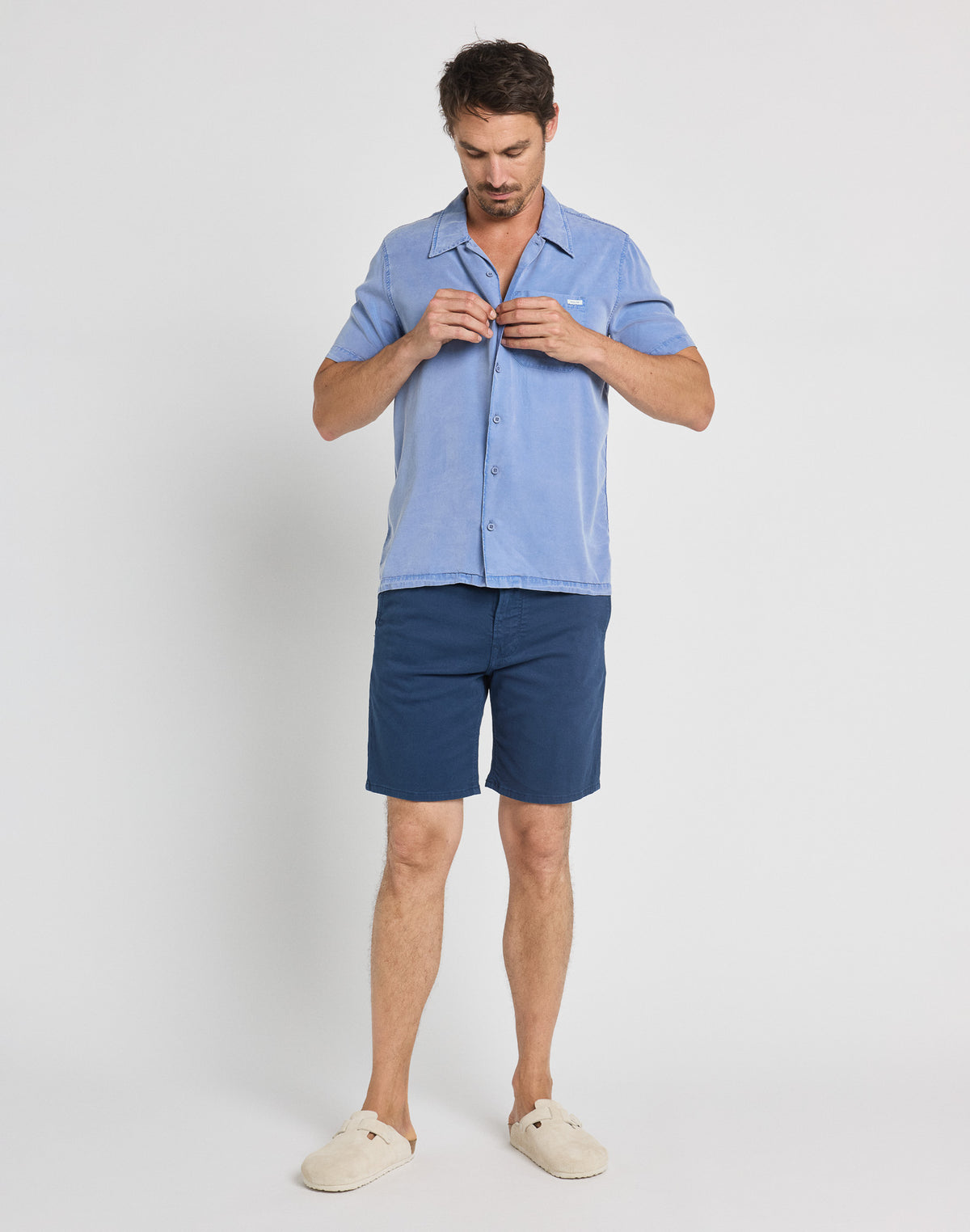 Pullin Dening Short Chino - Lagon-Men's Shorts-Brooklyn-Vancouver-Yaletown-Canada