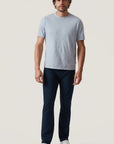 34 Heritage Slub Crew Neck Tshirt Blue Fog-Men's T-Shirts-Brooklyn-Vancouver-Yaletown-Canada