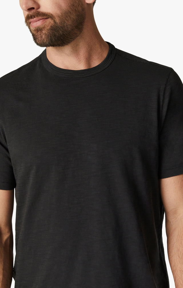 34 Heritage Slub Crew Neck Tshirt Black-Men's T-Shirts-Brooklyn-Vancouver-Yaletown-Canada
