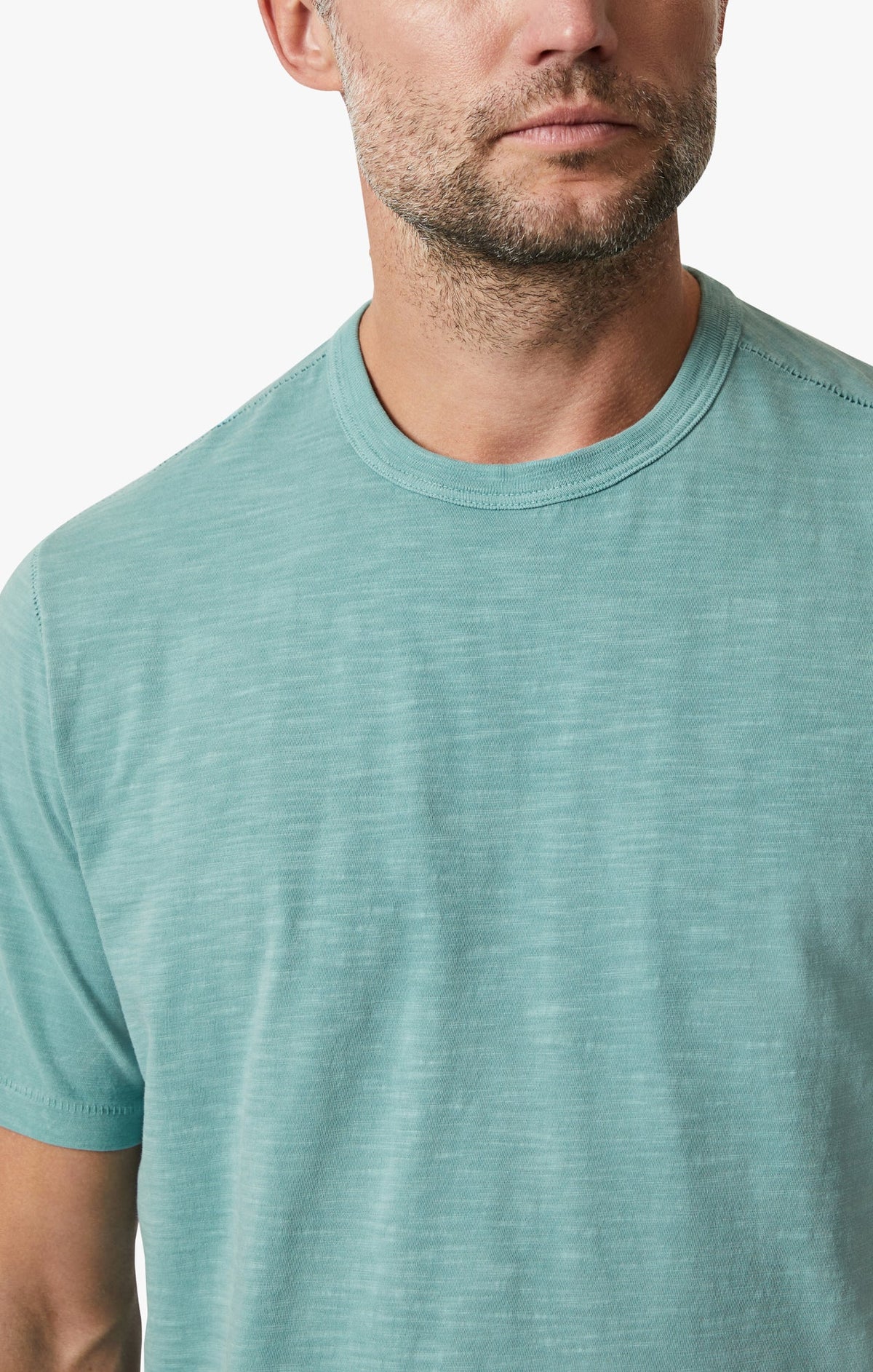 34 Heritage T-Shirt Slub Crew Neck - Iceberg Green-Men's T-Shirts-Brooklyn-Vancouver-Yaletown-Canada