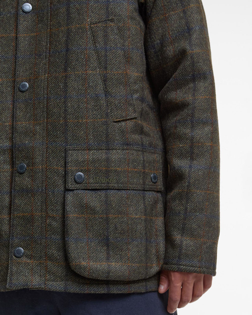 Barbour Bedale Check Wool Jacket - Brown-Men&#39;s Jackets-Brooklyn-Vancouver-Yaletown-Canada