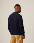 Peregrine Ford Crew Jumper - Navy-Men's Sweaters-Brooklyn-Vancouver-Yaletown-Canada