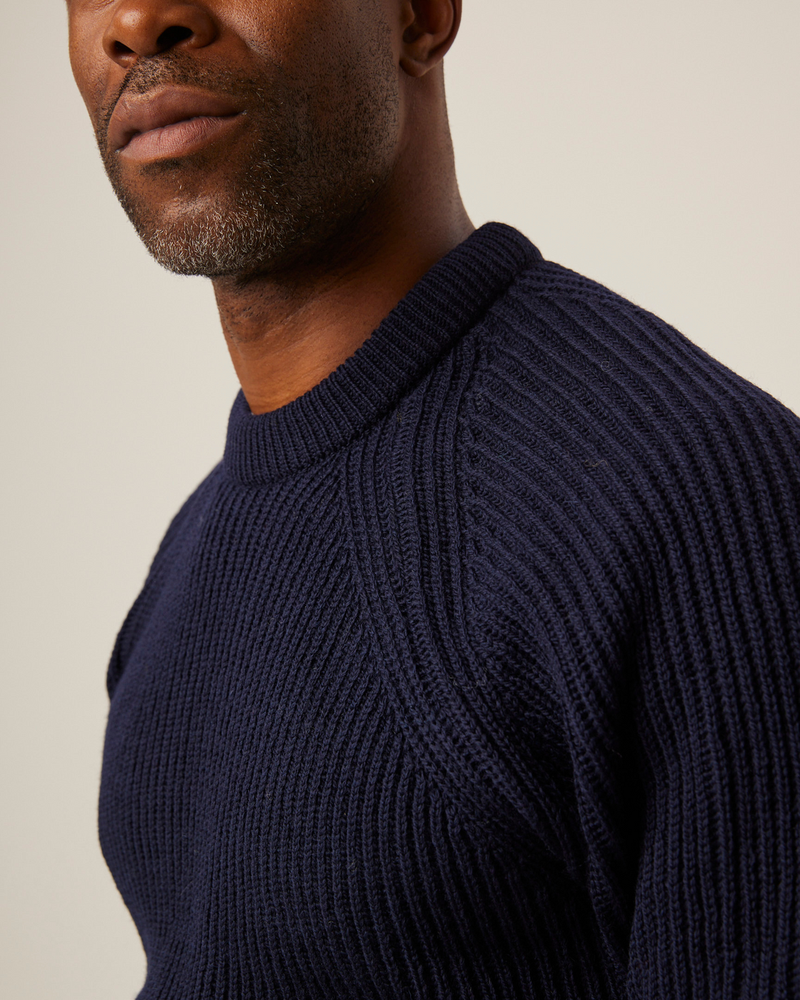 Peregrine Ford Crew Jumper - Navy-Men's Sweaters-Brooklyn-Vancouver-Yaletown-Canada