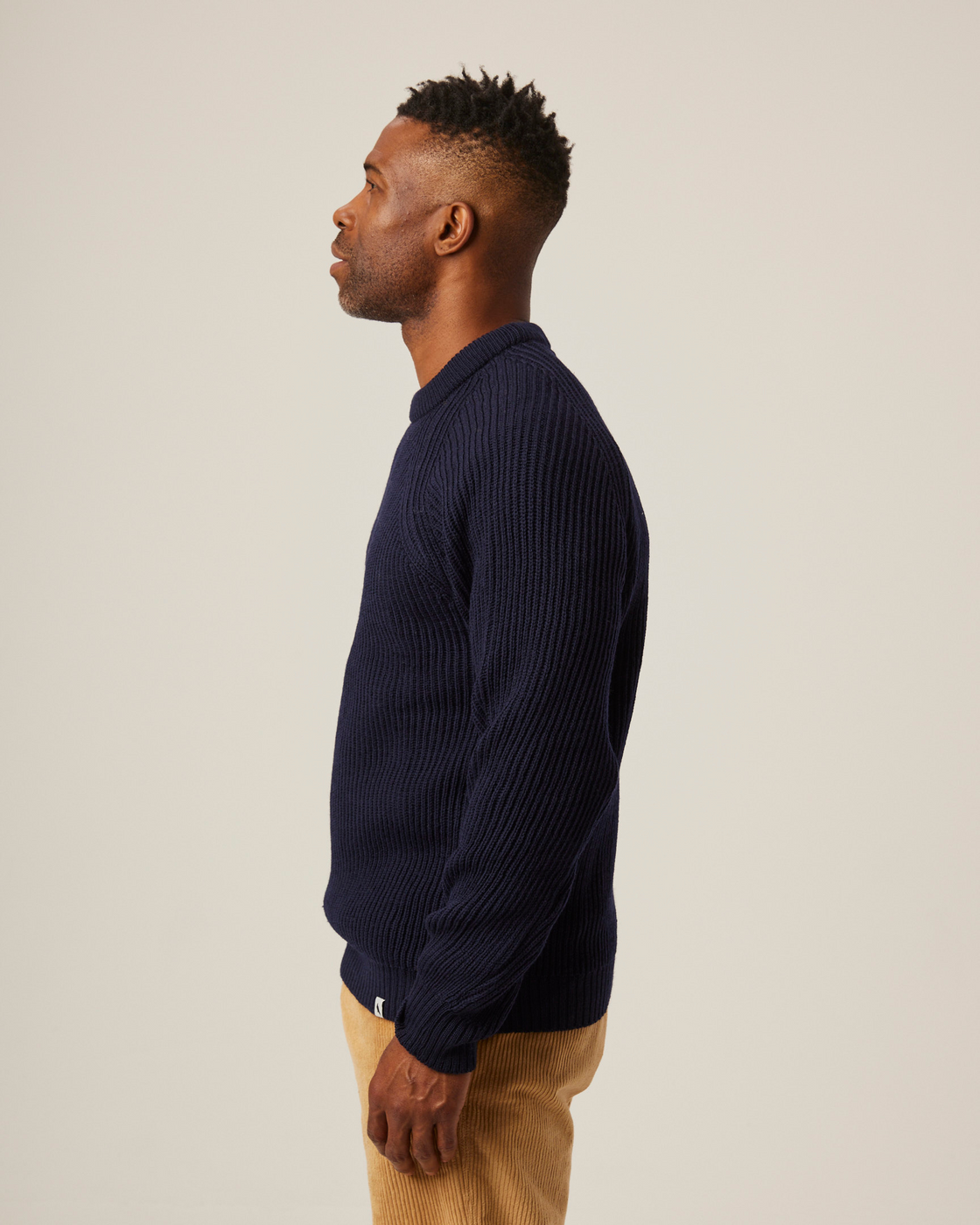 Peregrine Ford Crew Jumper - Navy-Men's Sweaters-Brooklyn-Vancouver-Yaletown-Canada