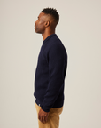 Peregrine Ford Crew Jumper - Navy-Men's Sweaters-Brooklyn-Vancouver-Yaletown-Canada
