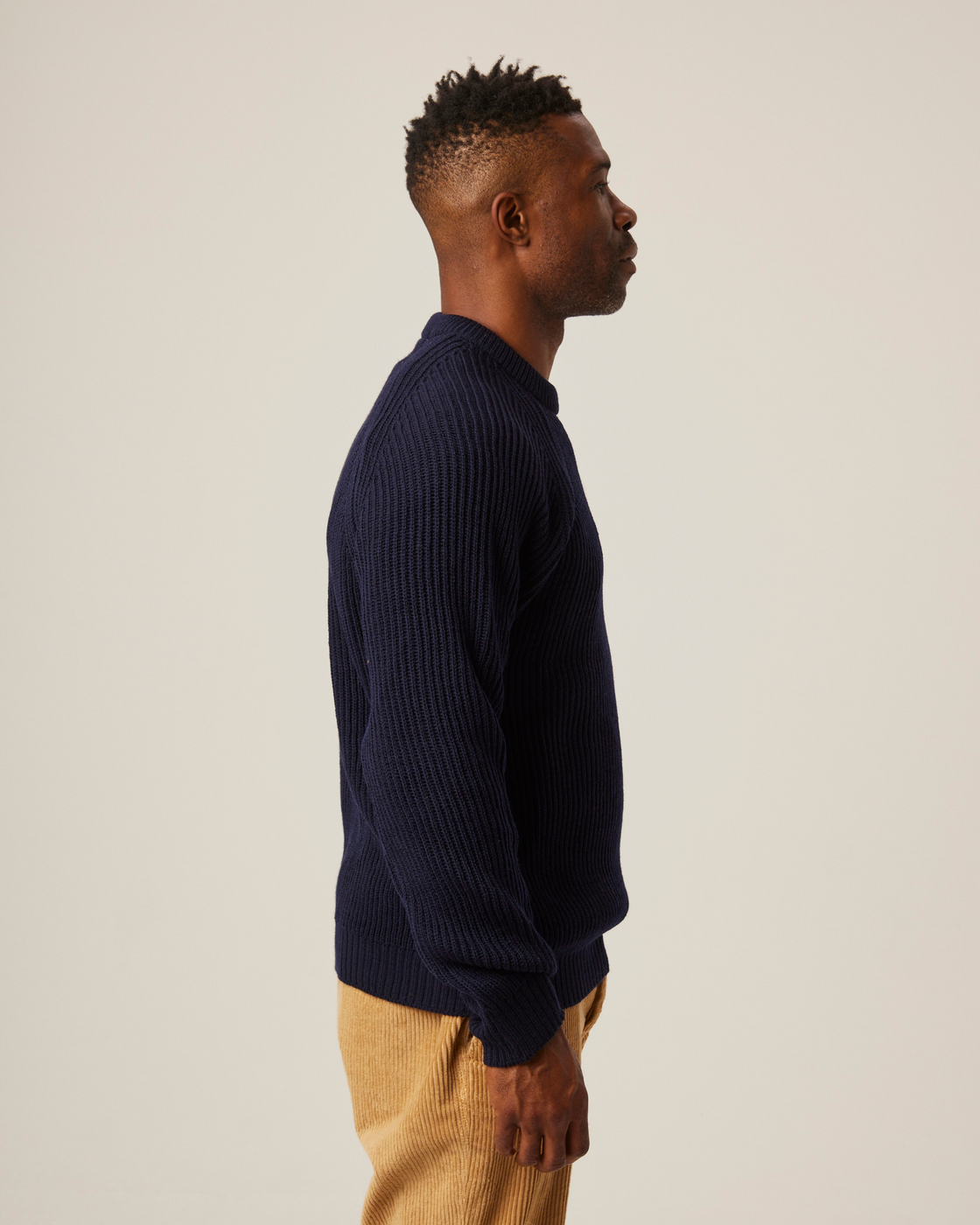 Peregrine Ford Crew Jumper - Navy-Men's Sweaters-Brooklyn-Vancouver-Yaletown-Canada