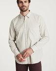 34 Heritage Corduroy Shirt Beige-Men's Shirts-Brooklyn-Vancouver-Yaletown-Canada
