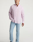 34 Heritage Linen Shirt Lilac-Men's Shirts-Brooklyn-Vancouver-Yaletown-Canada