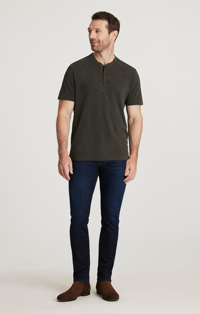 34 Heritage Slub Ss Henley Peat-Men&#39;s T-Shirts-Brooklyn-Vancouver-Yaletown-Canada
