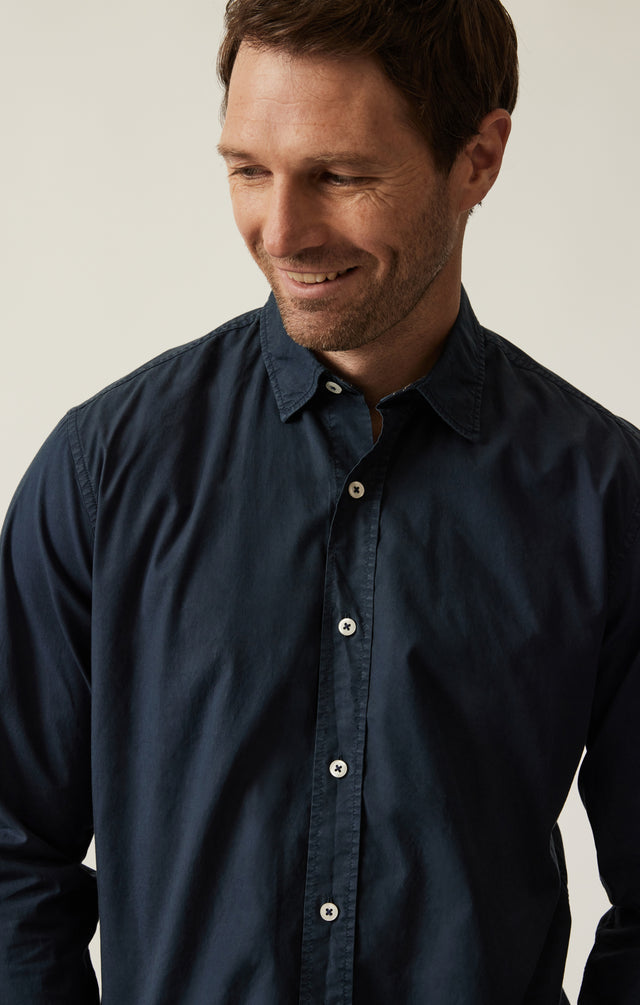 34 Heritage Shirt Luxe Twill - Dress Blues-Men&#39;s Shirts-Brooklyn-Vancouver-Yaletown-Canada