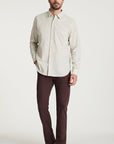 34 Heritage Corduroy Shirt Beige-Men's Shirts-Brooklyn-Vancouver-Yaletown-Canada