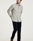 34 Heritage Corduroy Shirt Grey-Men's Shirts-Brooklyn-Vancouver-Yaletown-Canada